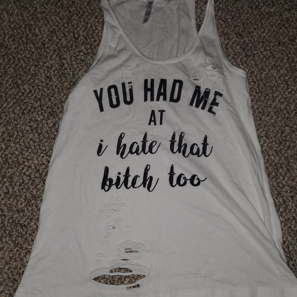 Graogic t-back destressed tank